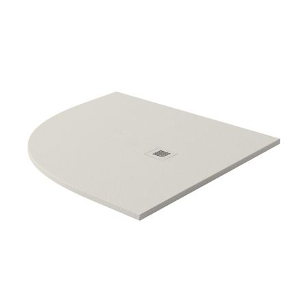 Peoria Beige Slate Effect Left Hand Offset Quadrant Shower Tray 1200x900mm