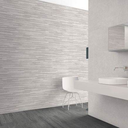 Arago Light Grey Decor Matt Ceramic Tile 400x1200mm