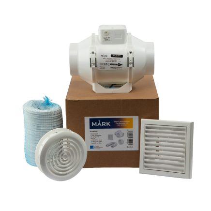 Strand White Ceiling Extractor Fan Kit