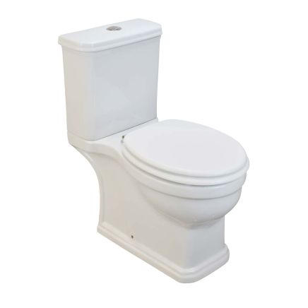 Seattle Traditional Rimless Close Coupled Toilet