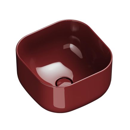Verity Rubino Gloss Square Countertop Basin