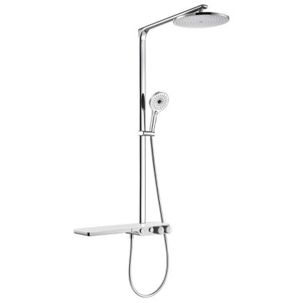 Baylin Lux Chrome Dual Outlet Thermostatic Shower Pack