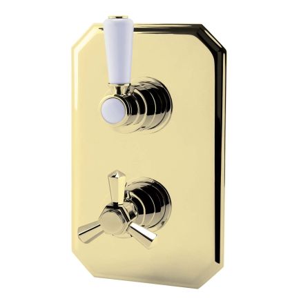 Adonis Dual Outlet Concealed Shower Valve - English Gold
