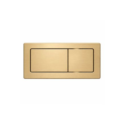 Esk Rectangular Push Button Brushed Gold