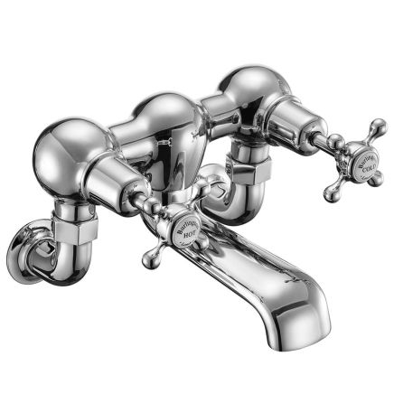 Burlington Claremont Chrome Wall Mounted Bath Filler Tap