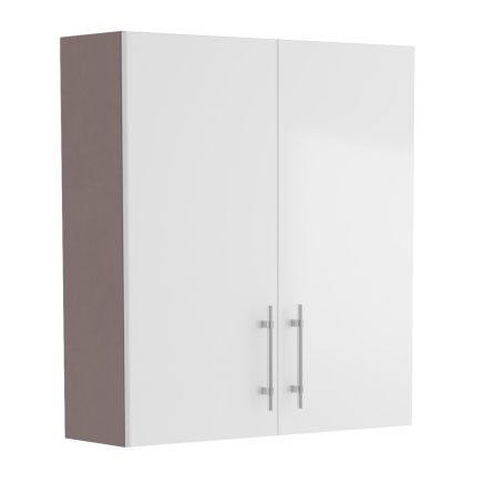 Surrey White Gloss Double Door Fitted Furniture Cabinet 600mm
