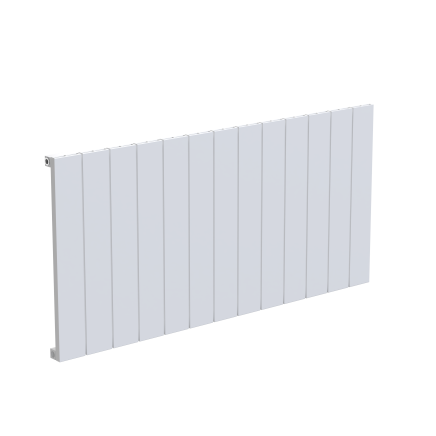 Tesoro White Single Linear Aluminium Radiator 600x1235mm