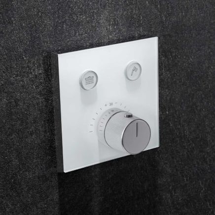 Baylin Glass Front Dual Outlet Concealed Shower Valve