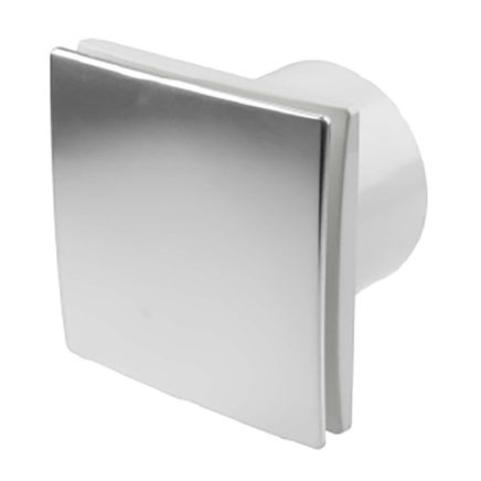 Bow Brushed Aluminium Wall Mounted Extractor Fan