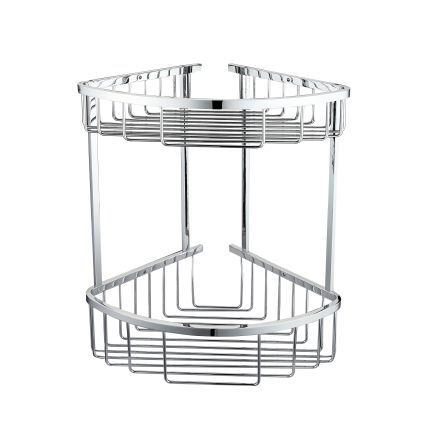 Chrome Double Corner Shower Basket