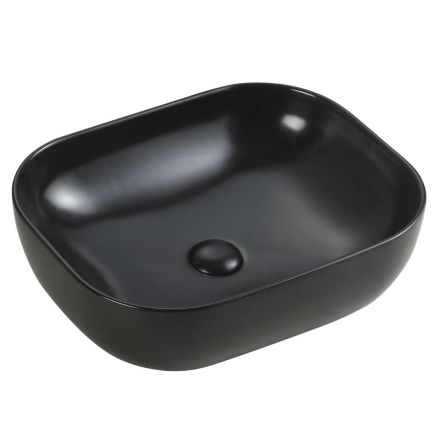 Hedon Matt Black Curved Countertop Basin