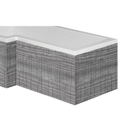 Grey Ash L-Shape End Bath Panel 700mm