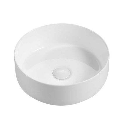 Damon White Round Countertop Basin
