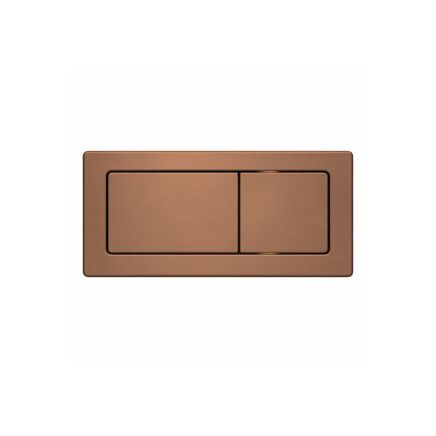 Esk Rectangular Push Button Brushed Bronze