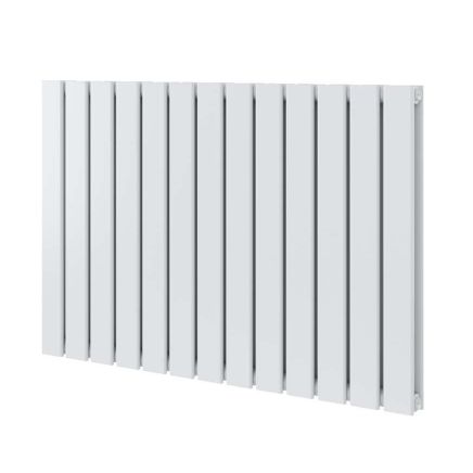 Perth White Double Vertical Flat Panel Radiator 600x952mm