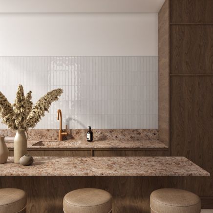 Domingo Blanco Glossy Porcelain Brick Tile