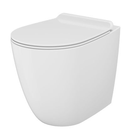 Verity Gloss White Back to Wall Toilet with CycloFlush