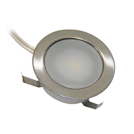5 Light Round LED Chrome Plinth Kit