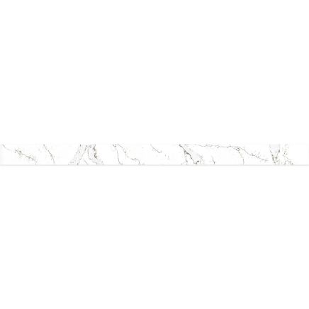 Vero Calacatta White Marble Waterproof Postform & Tongue Edge Shower Wall Finishing Panel 2420x160mm