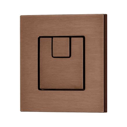 Apache Brushed Bronze Square Dual Flush Button