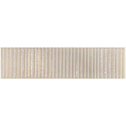 Canillo Vanilla Gloss Ceramic Brick Tile 300x75mm