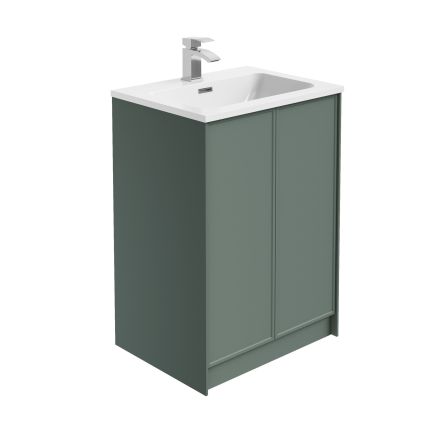 Kendal Pine Green 600mm Floor Standing Vanity Unit
