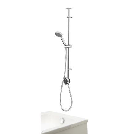 Aqualisa Quartz Touch Exposed Smart Shower with Adjustable Head and Bath Filler - Hp/Combi