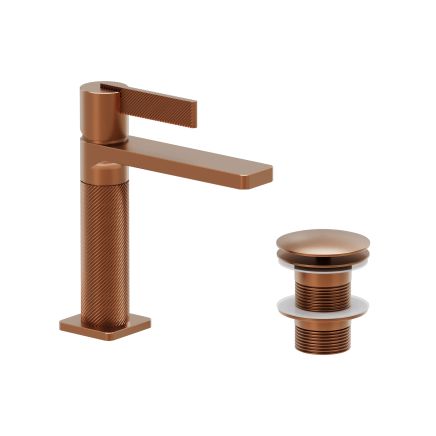 Thane Brushed Bronze Basin Mono Tap & Waste
