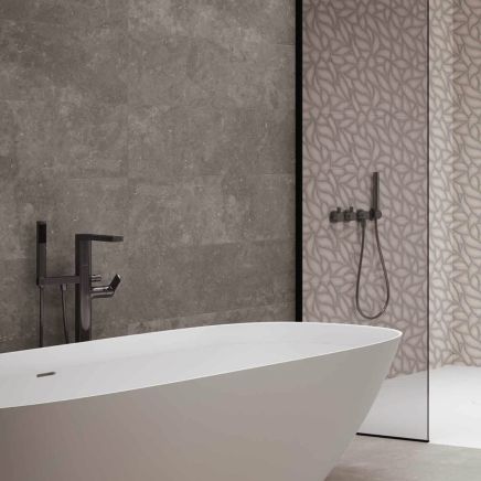 Idris Gris Matt Ceramic Wall Tile 300x900mm