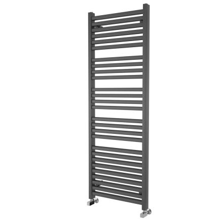 Teon Anthracite Double Heated Towel Rail 1600x550mm