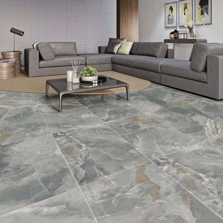 Opal Crystal Dark Grey Onyx Porcelain Tile 600x1200mm