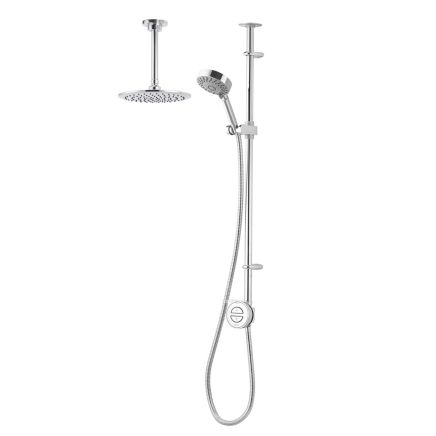 Aqualisa Hugo Smart Digital Shower Exposed with Adjustable & Fixed Ceiling Head Gravity Pumped