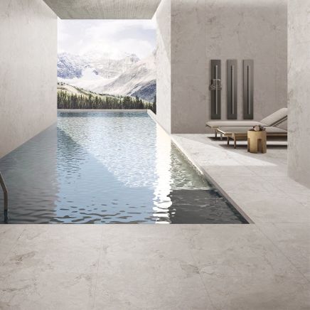 Luna Bianco Matt White Marble Tile 600x1200mm