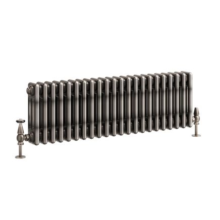 Clement Raw Metal Triple Horizontal Column Radiator - 300x1010mm