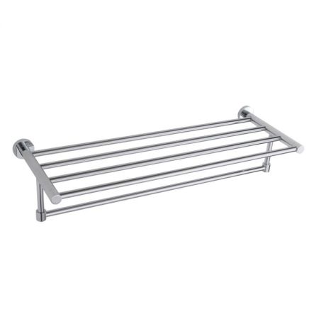 Round Chrome Towel Shelf
