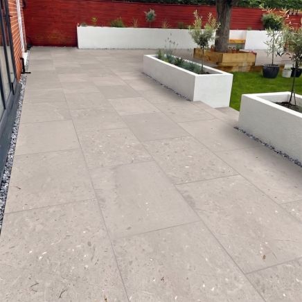 Lagos Grey Outdoor Matt Porcelain Tile 900x600 roomset