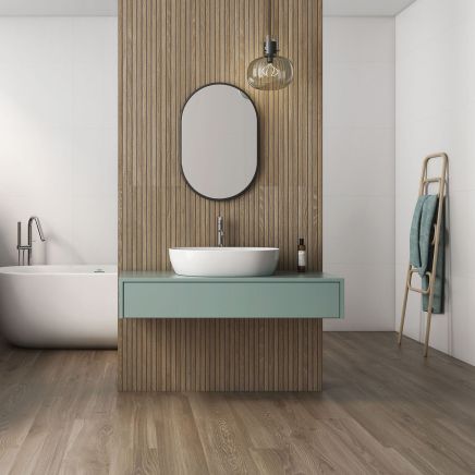 Madera Decor Miel Matt Ceramic Slatted Wood Tile - 1200x400mm