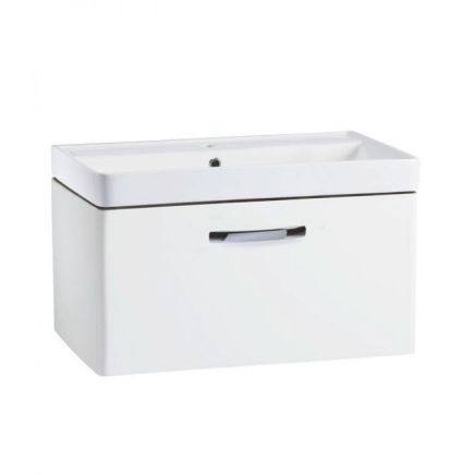 Tavistock Compass White Wall Hung Vanity Unit with Ceramic Basin 800mm