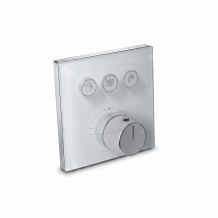 Baylin Glass Front Triple Outlet Concealed Shower Valve