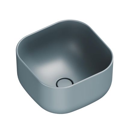 Micheli Matt Grey Square Countertop Basin