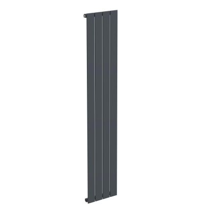 Livio Anthracite Vertical Single Panel Aluminium Radiator 1800x360mm