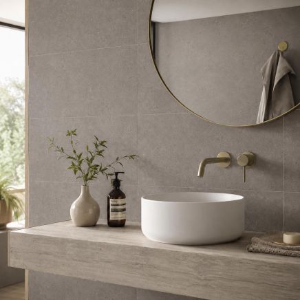 Brooks Dark Grey Concrete Porcelain Tile 300x600mm