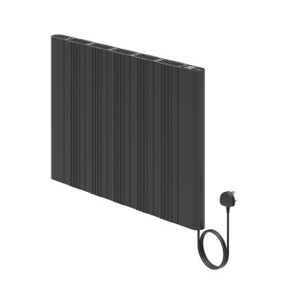 Peru Grey Smart Electric Panel Plug-In Heater 500x725mm