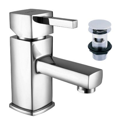 Quadro Chrome Basin Mixer Tap