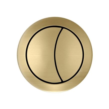 Push Button Porter Short Projection Close Couple Toilet Only - Brushed Gold