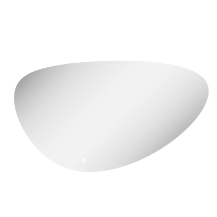 Ivy Backlit LED Illuminated Heated Pebble Bathroom Mirror 1000x687mm