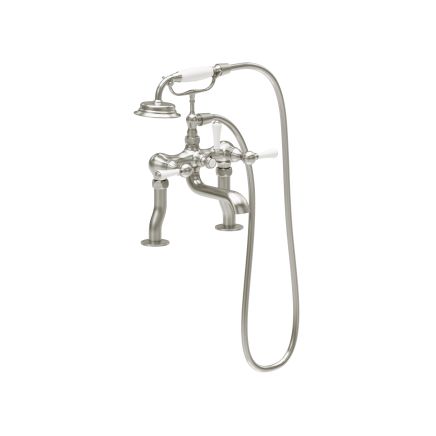 Warwick Brushed Nickel Traditional Bath Shower Mixer Tap 