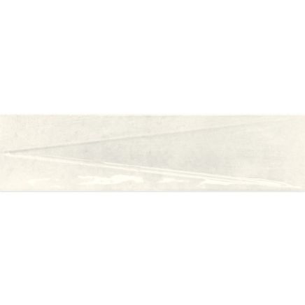 Babylon White Gloss Ceramic Decor Brick Tile 246x60mm