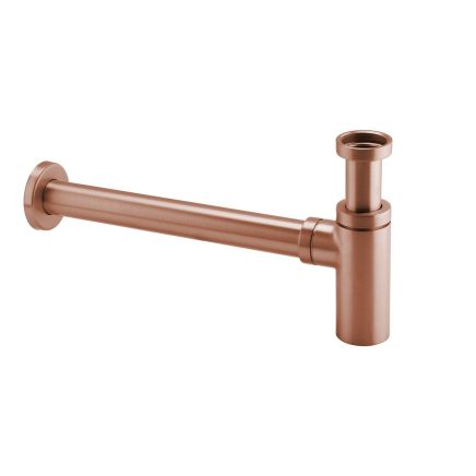 Round Brushed Bronze Bottle Trap