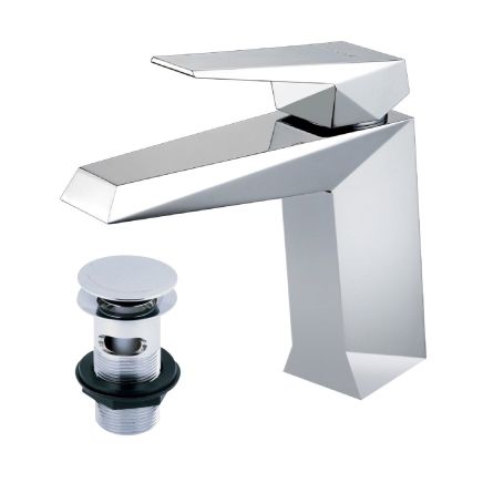 Ike Chrome Basin Mixer Tap & Waste